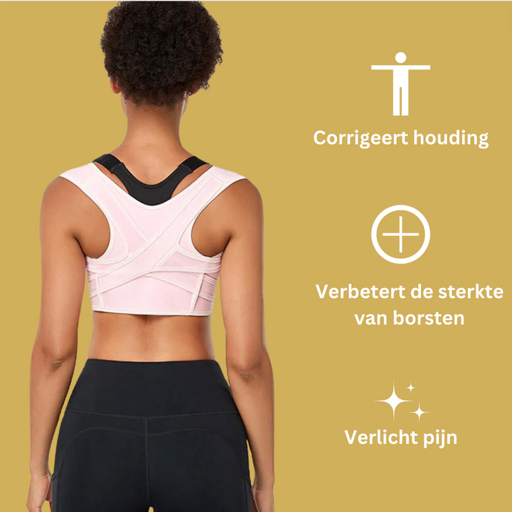 Correcteur de posture unisexe pour posture correcte, support dos confortable. Invisible sous les vêtements.