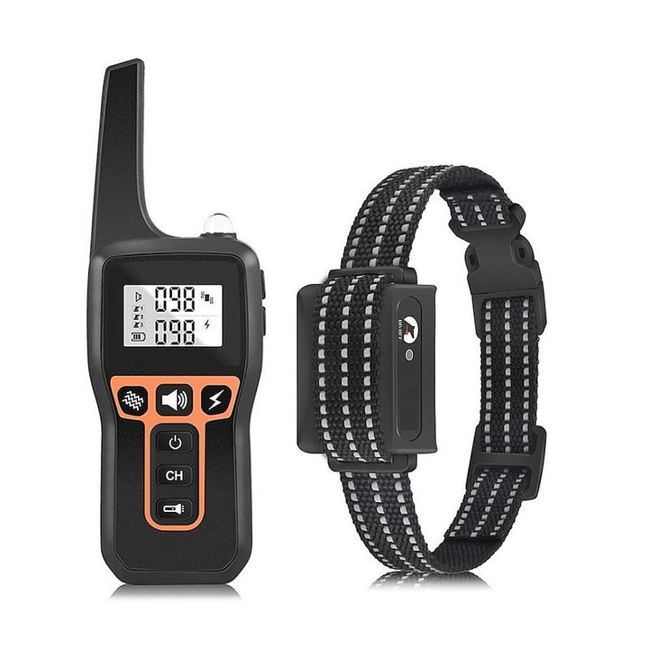 Collier de dressage pour chien rechargeable et étanche, portée 1000m. Éducation canine efficace.