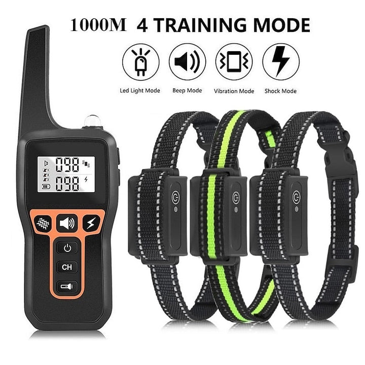 Collier de contrôle comportemental pour chien, étanche 1000m. Aide entraînement et obéissance canine.