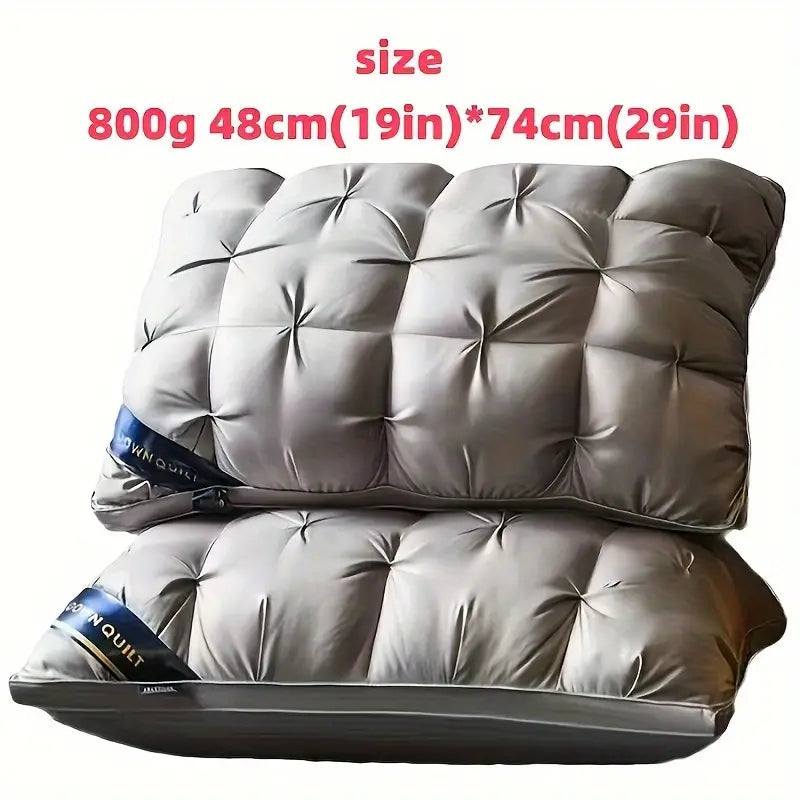 Oreiller ergonomique pour un sommeil réparateur, procurant un confort de luxe et de repos hôtelier.