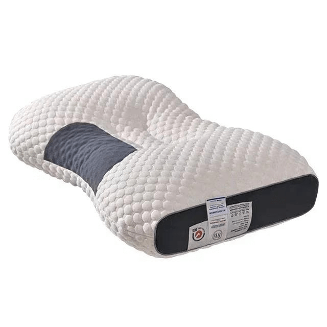 Oreiller orthopédique adulte en fibres de soja, offrant soutien ergonomique et confort pour la nuque et un sommeil sain.