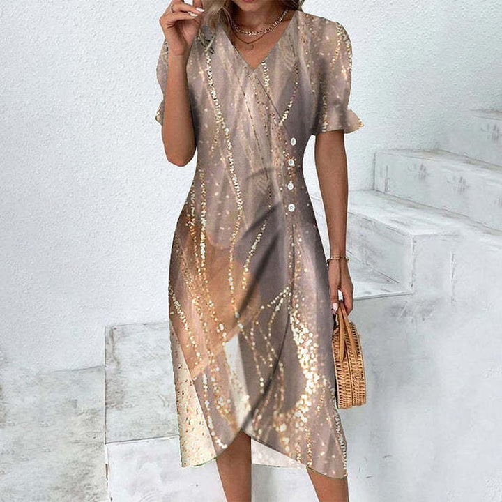 Robe d'été midi polyvalente, idéale pour les vacances, la plage ou un look décontracté chic et fluide.