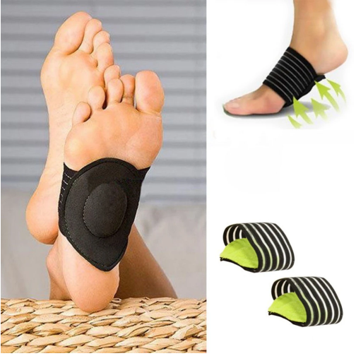 Bande de soutien FootFlex en silicone. Soulage efficacement la douleur au pied et la fasciite plantaire pour un confort quotidien.