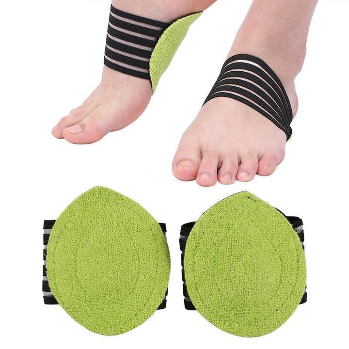 Obtenez un soulagement rapide de la douleur au pied avec la bande de soutien FootFlex en silicone, pour un bien-être quotidien.