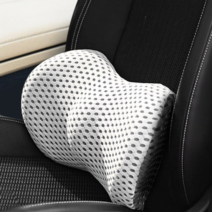 Coussin de soutien lombaire orthopédique pour chaise de bureau, favorise une posture saine et réduit les douleurs.