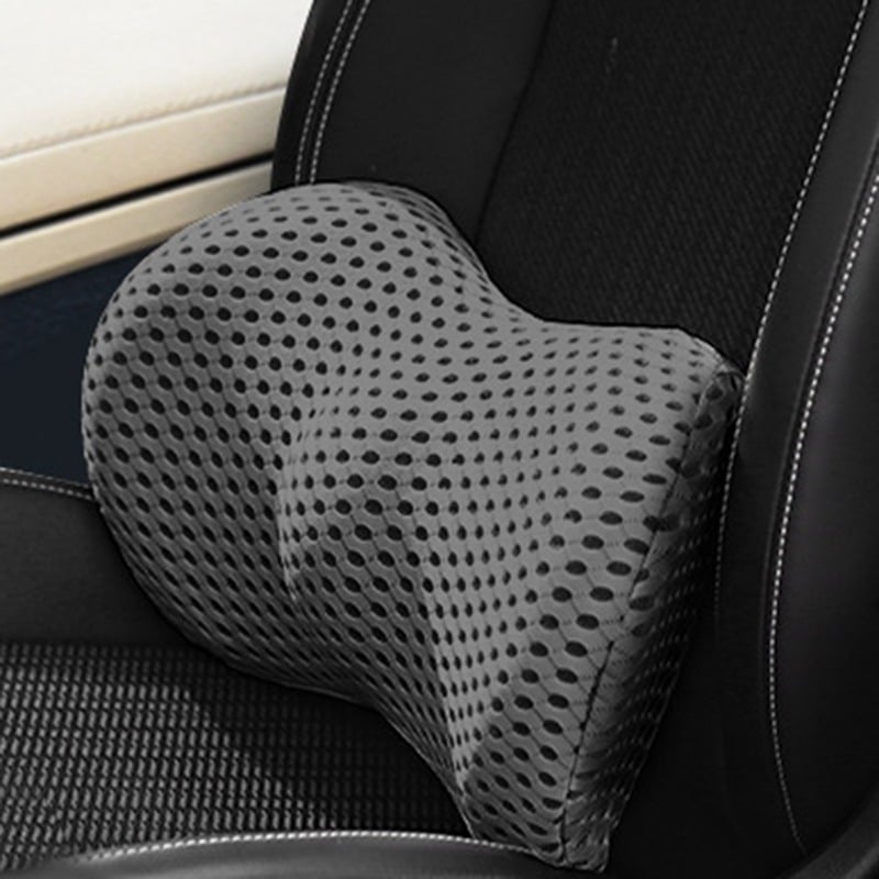Coussin lombaire ergonomique pour voiture, offre un soutien dorsal orthopédique et améliore la posture de conduite.