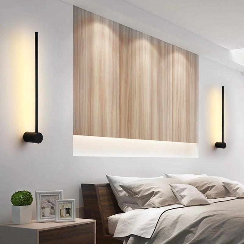 Lampe murale LED au design épuré, éclairage contemporain, parfaite pour une décoration moderne.