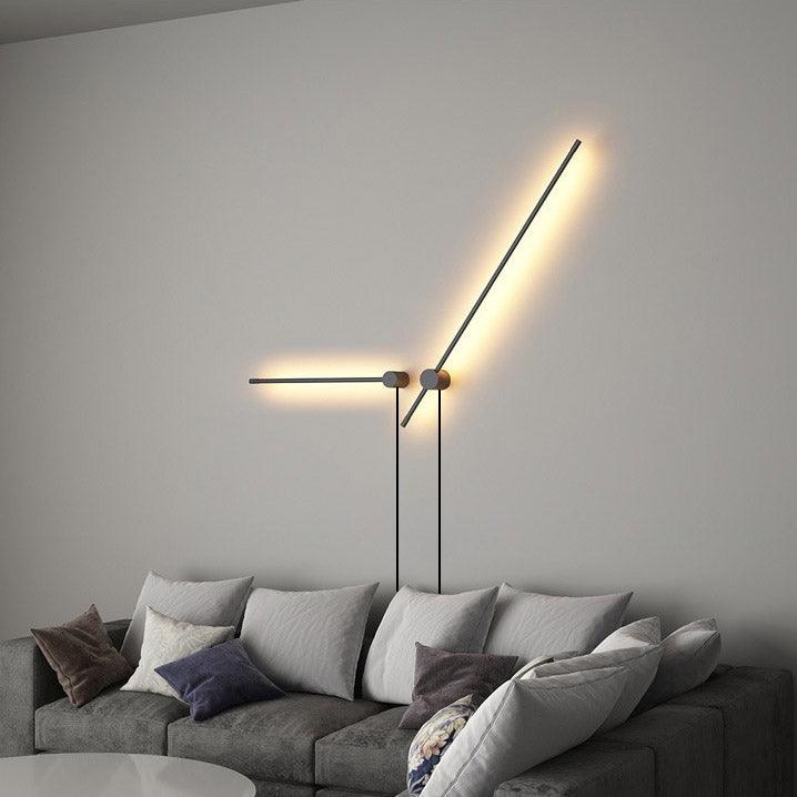 Éclairage mural LED architectural, design moderne, pour un intérieur contemporain et stylé.