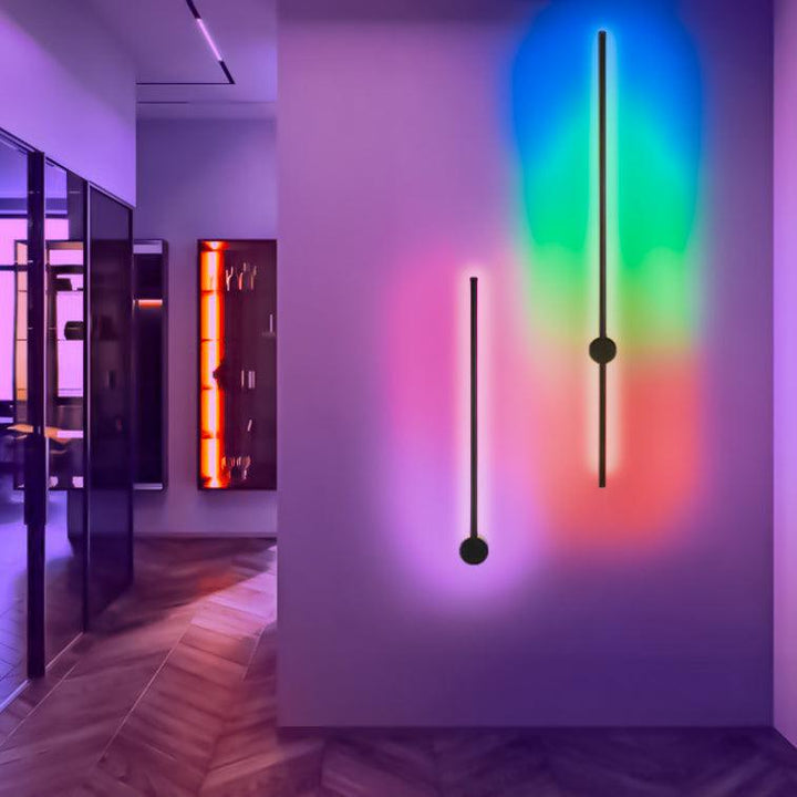 Applique murale LED minimaliste, luminaire design contemporain, décoration intérieure moderne et chic.
