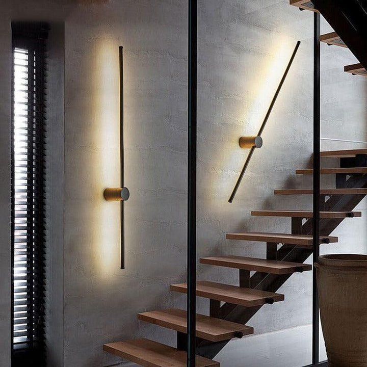 Luminaire mural LED design linéaire, éclairage d'ambiance contemporain pour toute pièce.
