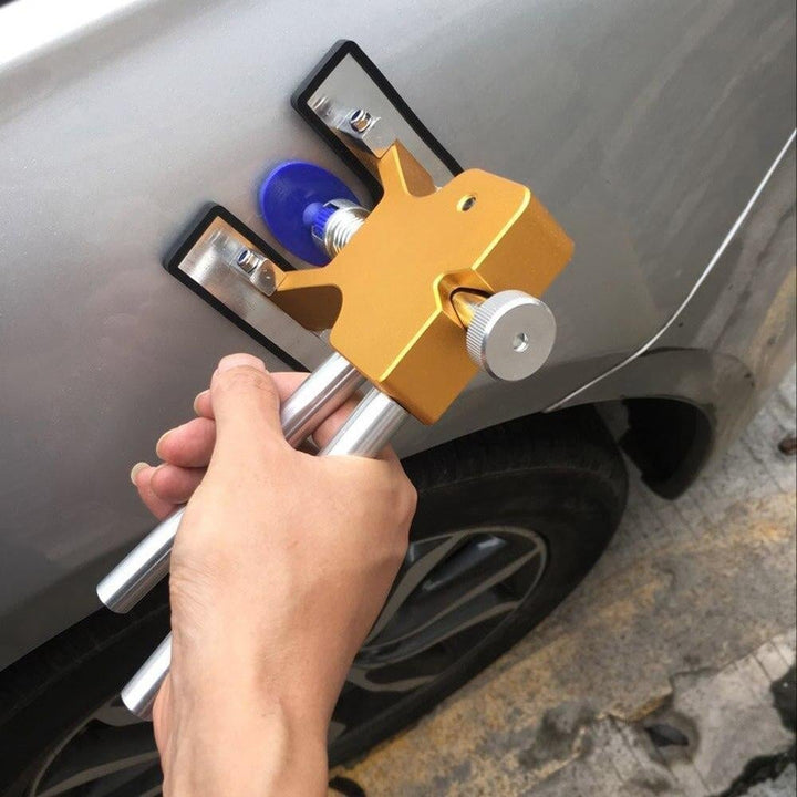 Kit complet débosselage sans peinture (DSP) pour réparation carrosserie voiture. Outils pro pour enfoncements.