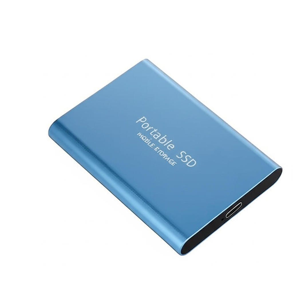 SSD externe compact et léger, 128 To, idéal pour la mobilité et le travail nomade.