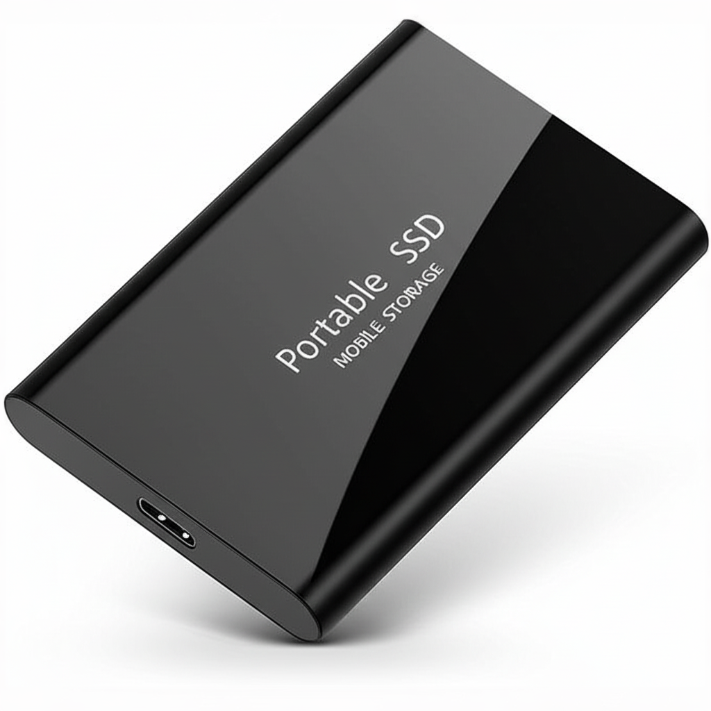 Accessoire SSD externe 128 To, rapide, compact et portable pour toutes vos données importantes.