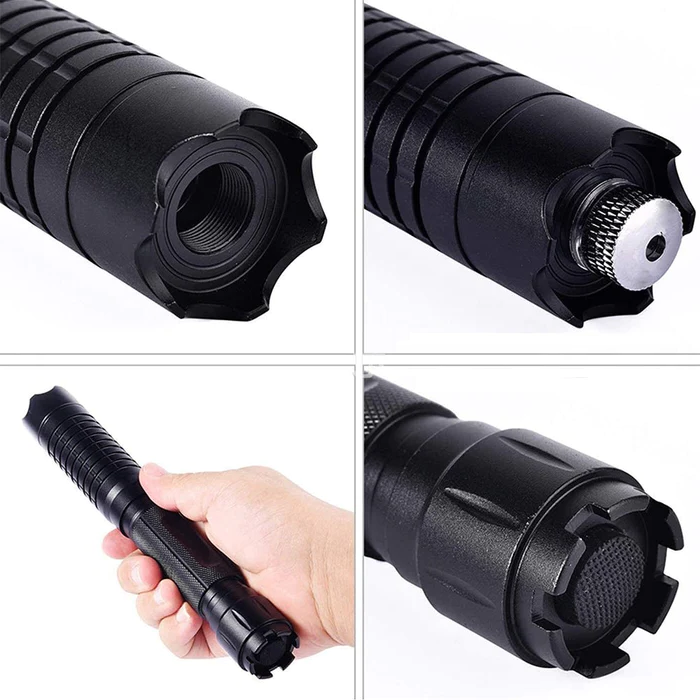 Torche laser AeroForge Pro, outil de signalisation et lumière de survie haute intensité pour extérieur.