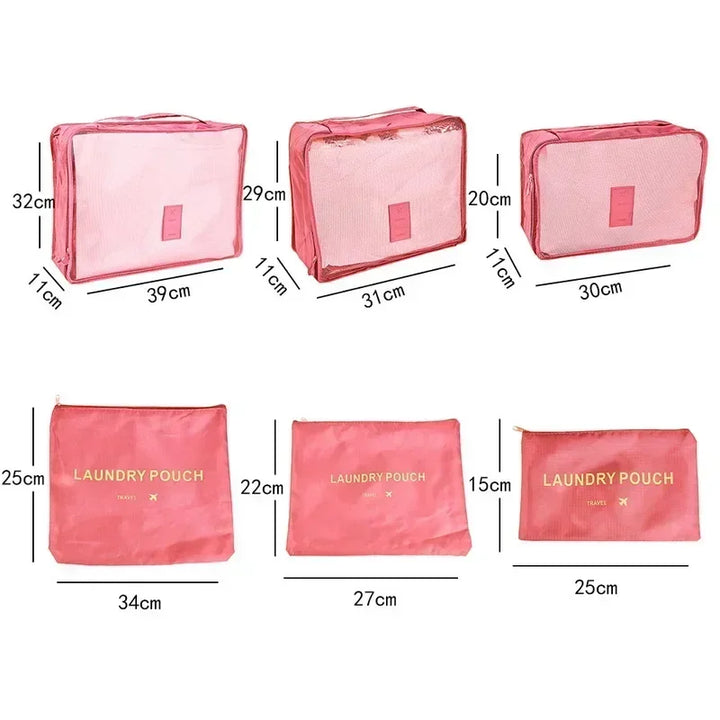 Plusieurs tailles de sacs de rangement pour un organisateur de sac polyvalent, parfait pour tous types de bagages.