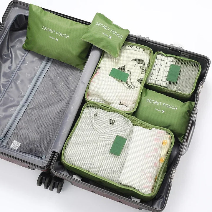 Rangement voyage astucieux avec ces sacs organisateurs de valise unisexe, simplifiant chaque déplacement.