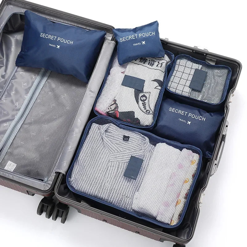 Sacs de rangement de voyage en tissu Oxford, durables et légers, pour une valise ordonnée sans effort.