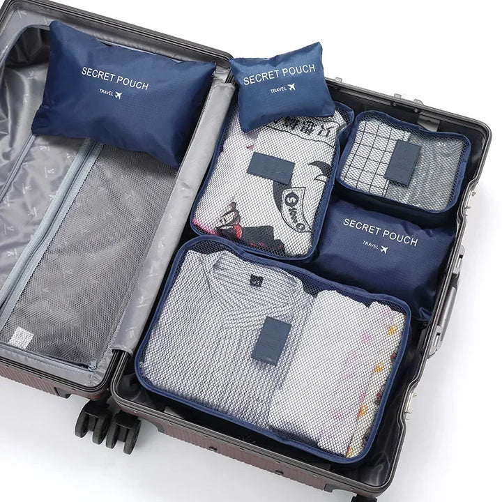 Sacs de rangement de voyage en tissu Oxford, durables et légers, pour une valise ordonnée sans effort.