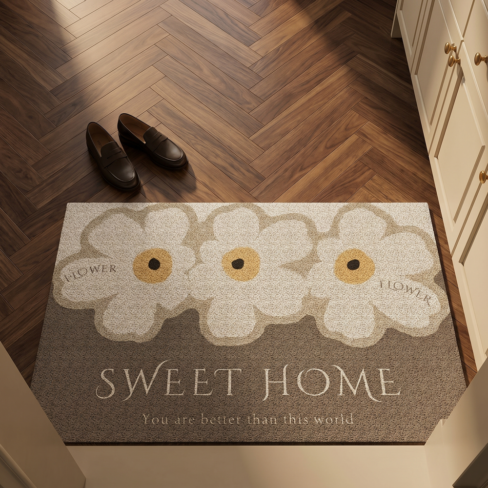 Tapis d'entrée intérieur PVC lavable et antidérapant. Parfait pour cuisine, salle de bain ou hall. Propreté et déco.
