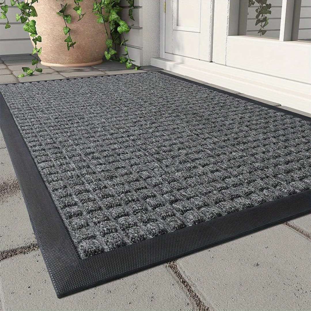 Paillasson design & robuste pour intérieur/extérieur. Tapis d'entrée élégant, en polypropylène, propreté optimale.