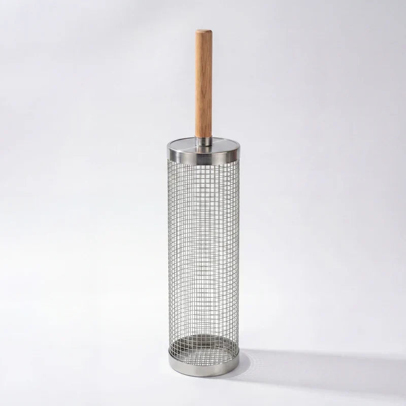 Maîtrisez vos grillades avec ce panier de barbecue rotatif en acier, accessoire essentiel pour saveurs optimales.