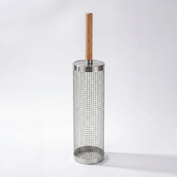 Maîtrisez vos grillades avec ce panier de barbecue rotatif en acier, accessoire essentiel pour saveurs optimales.