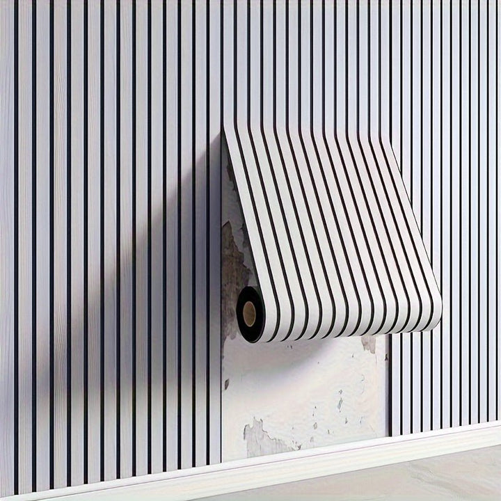 Panneaux muraux adhésifs PVC 3D, effet bois naturel pour une décoration intérieure moderne et chaleureuse.