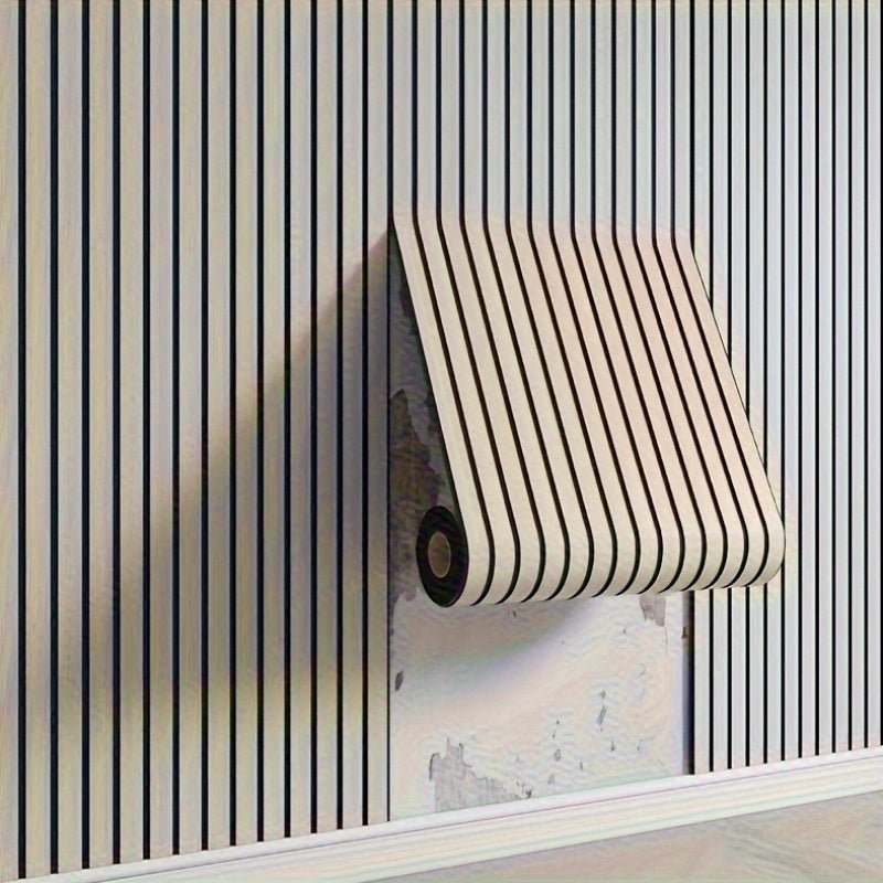 Gros plan sur la texture des panneaux muraux 3D autocollants, imitation bois réaliste pour un design élégant.