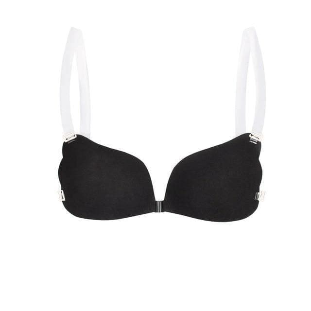 Soutien-gorge push-up femme sans couture, confort optimal, bretelles transparentes discrètes pour une élégance sous-vêtements.