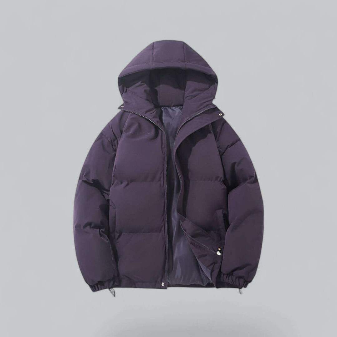 Parka d'hiver homme coupe-vent en grande taille, manteau chaud et stylé pour un confort optimal.