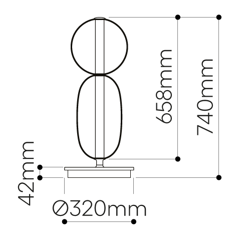 Lampe sur pied design minimaliste, verre coloré pour un éclairage d'appoint chaleureux.