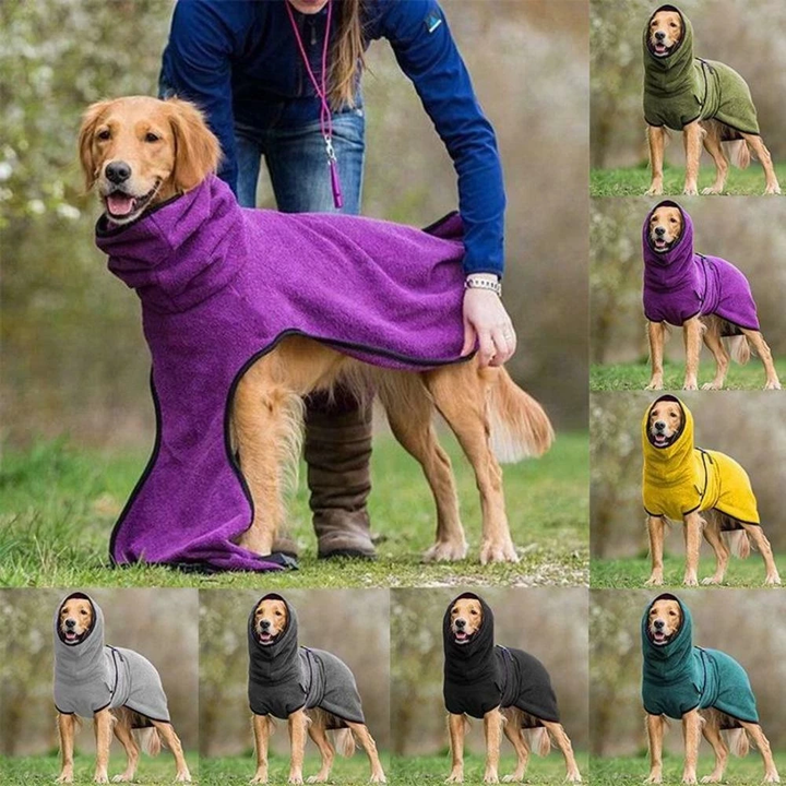 Accessoire de bain réglable pour animaux, aide à sécher le pelage rapidement et confortablement.
