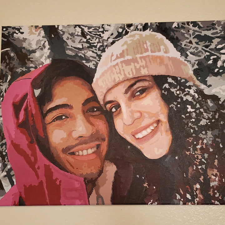 Offrez un cadeau unique : kit de peinture par numéros personnalisée avec votre photo pour des souvenirs durables.