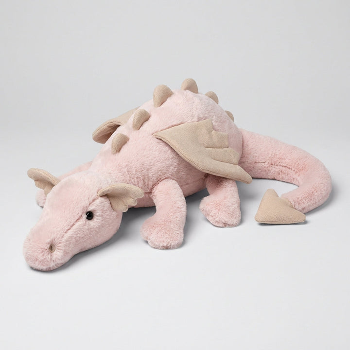 Doudou dragon ailé pour enfant, un compagnon mignon et doux pour les jeux et les rêveries.