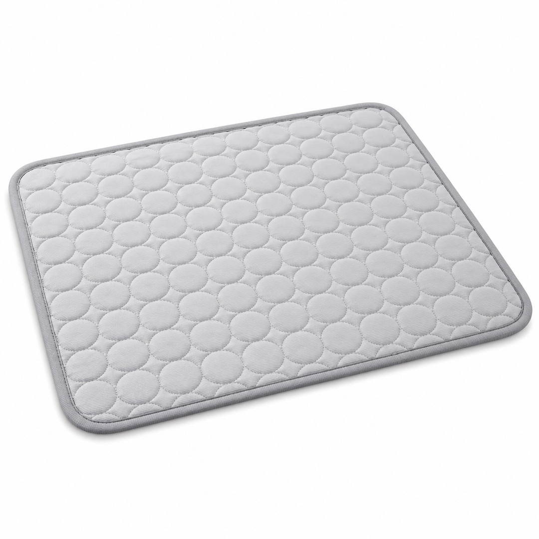 Tapis frais lavable pour chats, solution portable pour le repos estival.