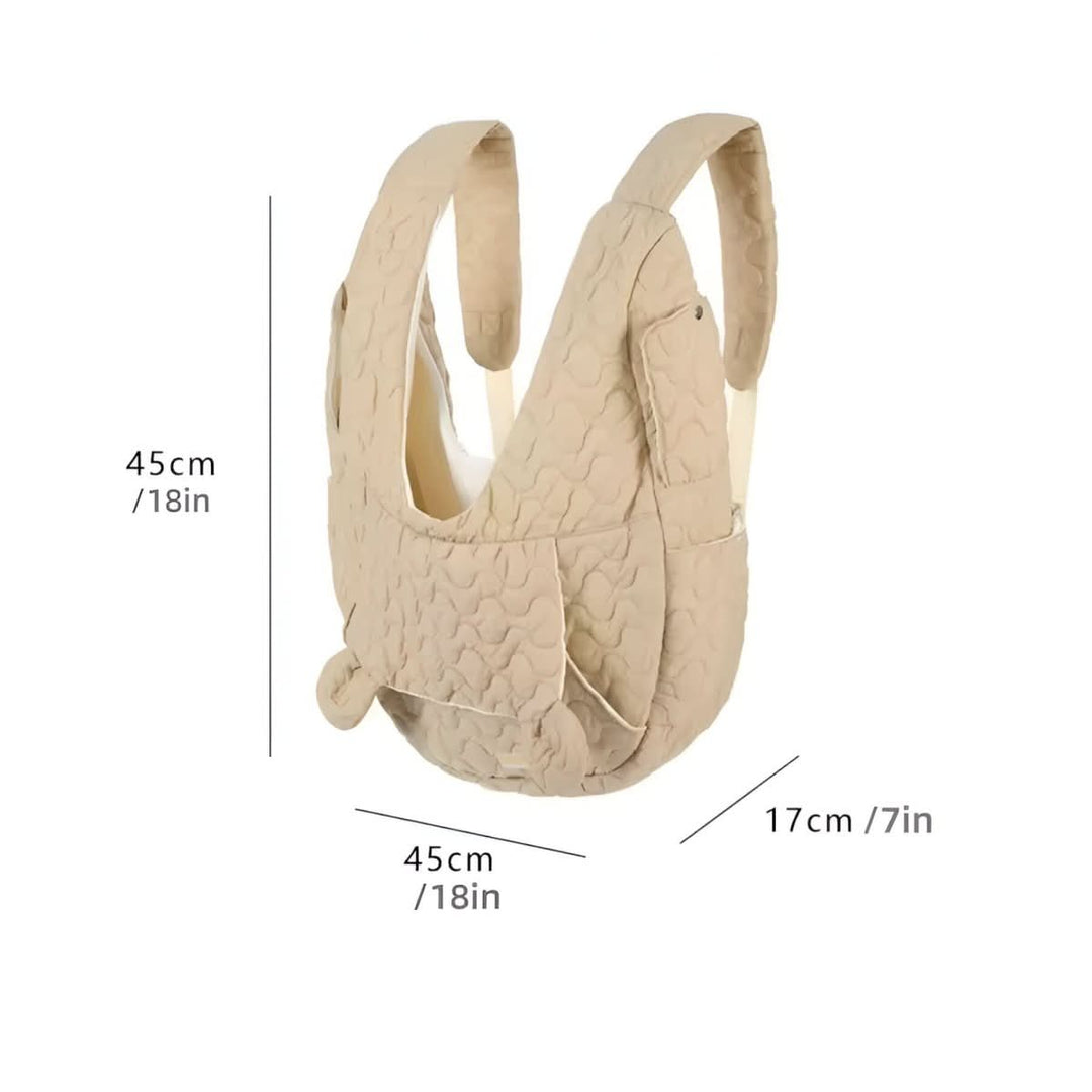 Transporteur Pawfari noir, sac souple et étanche pour chien et chat, voyage animaux en toute sécurité.