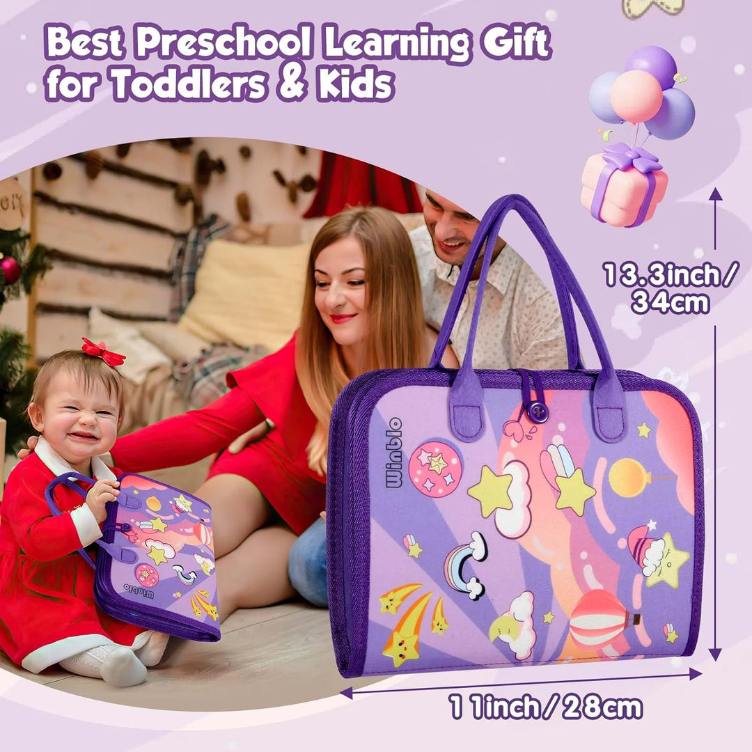 Panneau d'apprentissage Montessori pour tout-petits, encourage l'exploration et la découverte.