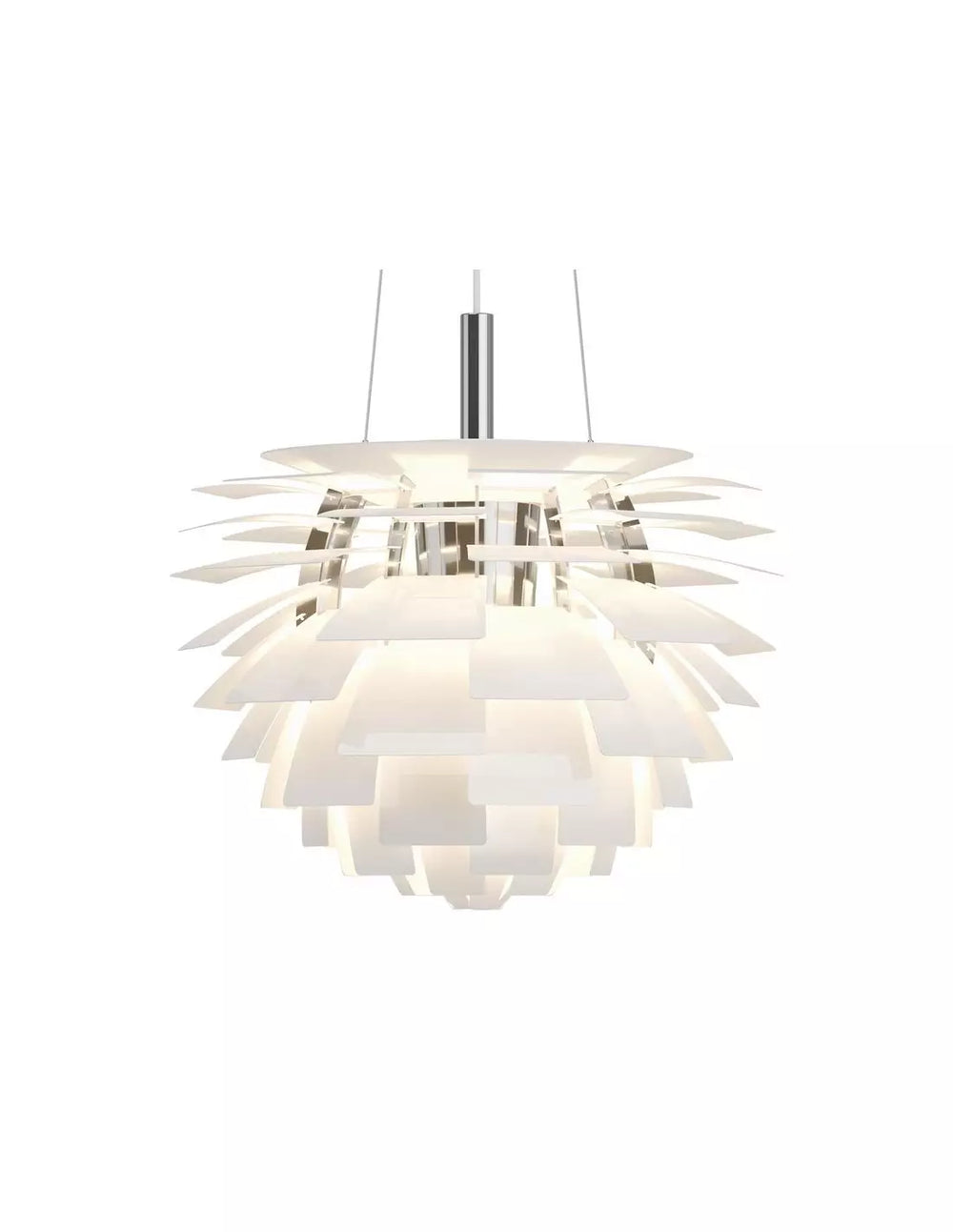 Luminaire Artichaut design, plafonnier moderne créant une ambiance lumineuse raffinée pour votre intérieur.