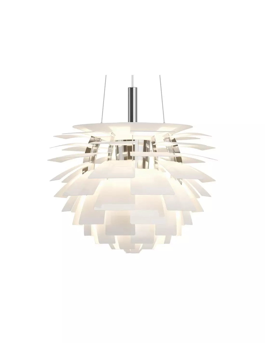 Luminaire Artichaut design, plafonnier moderne créant une ambiance lumineuse raffinée pour votre intérieur.