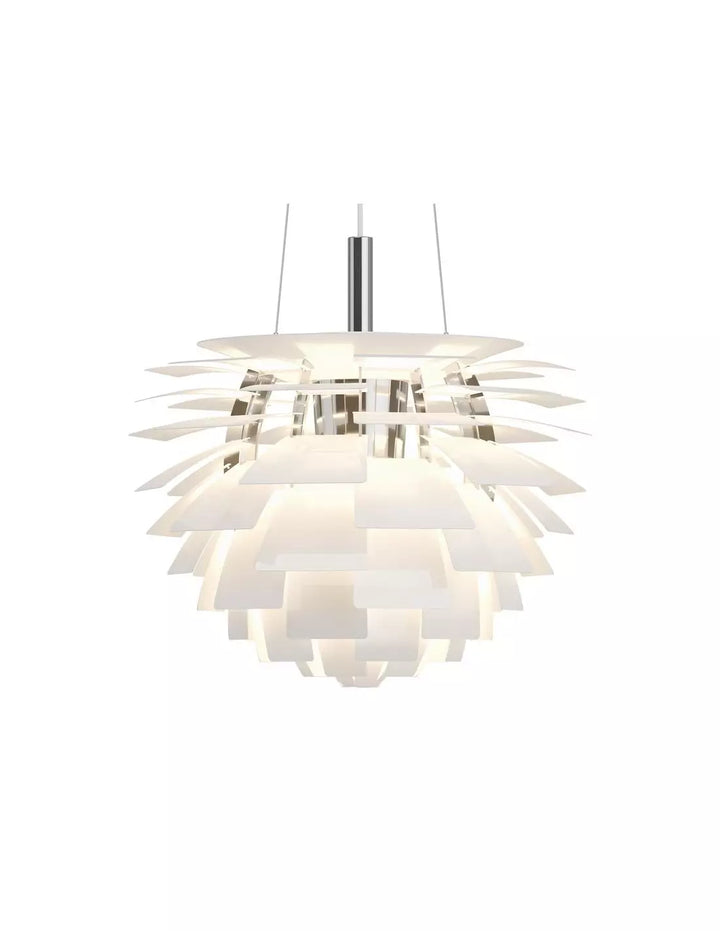 Luminaire Artichaut design, plafonnier moderne créant une ambiance lumineuse raffinée pour votre intérieur.