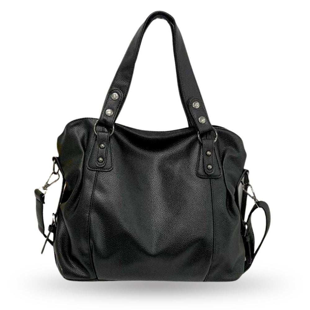 Sac à main femme grand format en cuir souple élégant, idéal pour le quotidien et toutes occasions.