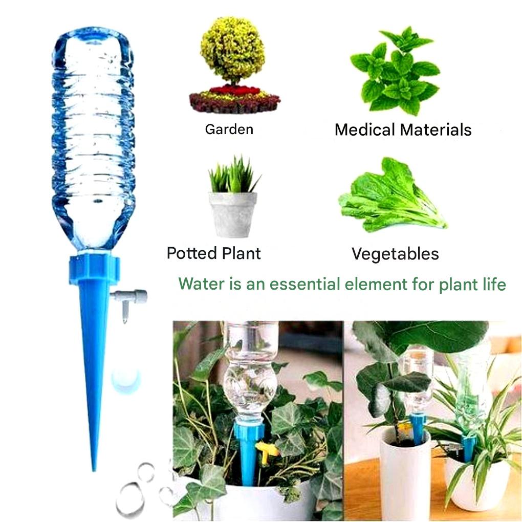 Pic d'arrosage automatique pour plantes, système d'irrigation goutte-à-goutte réglable, lot de 12.