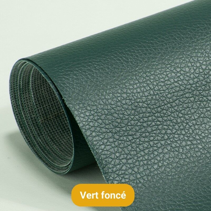 Solution de réparation autocollante pour cuir, parfaite pour redonner vie à vos canapés, sacs et sièges.