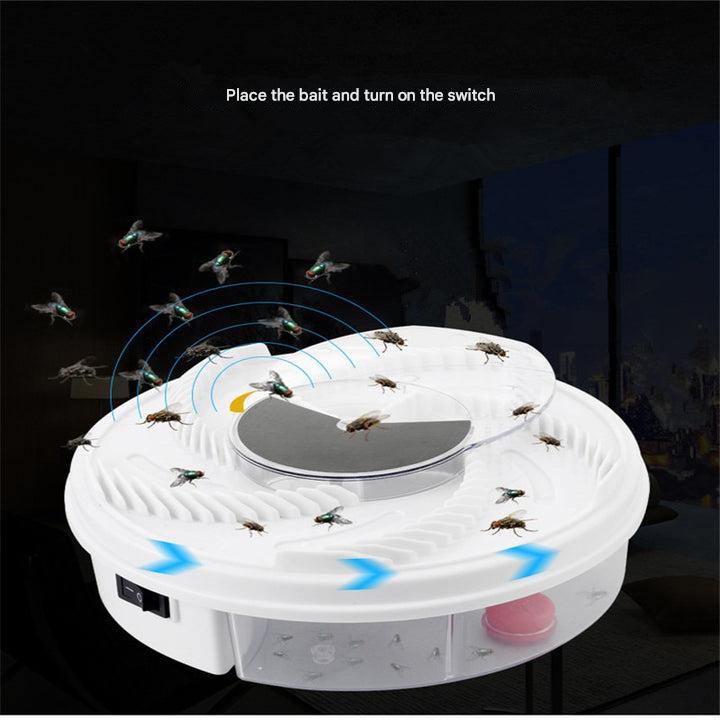Détail du piège à mouches électrique compact pour table de chevet, avec port USB. Solution anti-moustique discrète.