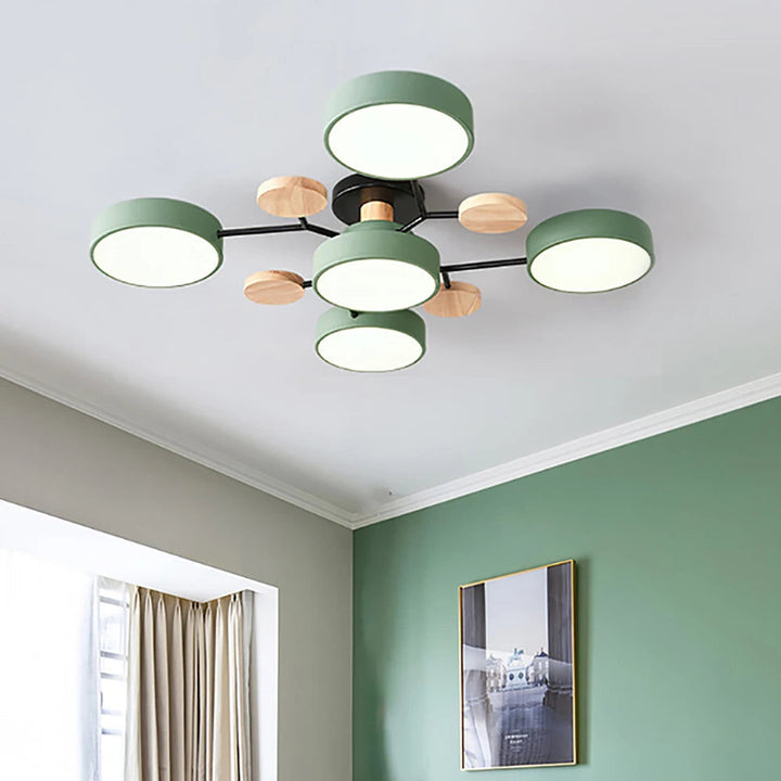 Luminaire LED design minimaliste pour plafond, style contemporain, parfait éclairage intérieur.