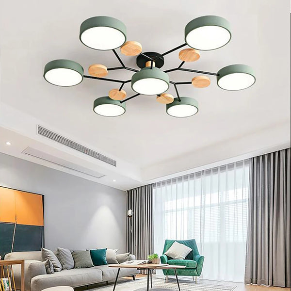 Design fin et épuré : plafonnier LED moderne en métal pour un éclairage intérieur contemporain et lumineux.
