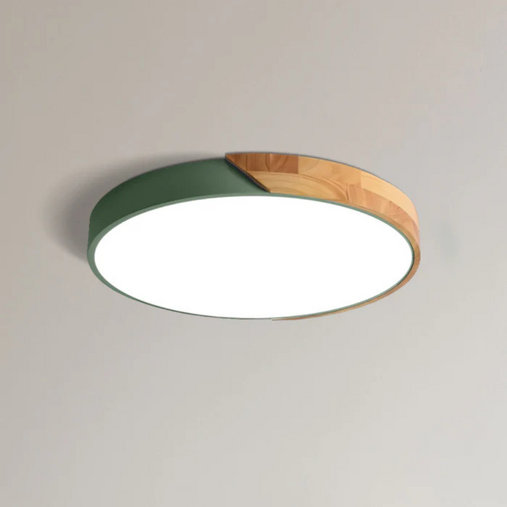 Luminaire de plafond LED scandinave en bois, apporte une touche moderne et chaleureuse à votre maison.