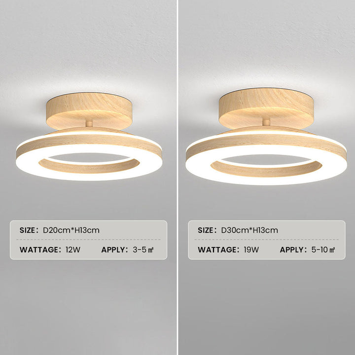 Plafonnier LED moderne, design disque. Crée une atmosphère lumineuse élégante et uniforme au plafond.