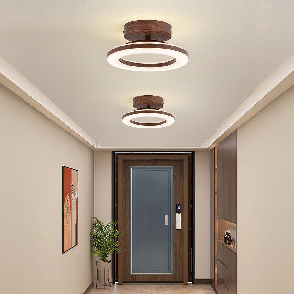 Éclairage de plafond LED circulaire ultra-plat, moderne et économique pour salon ou chambre.