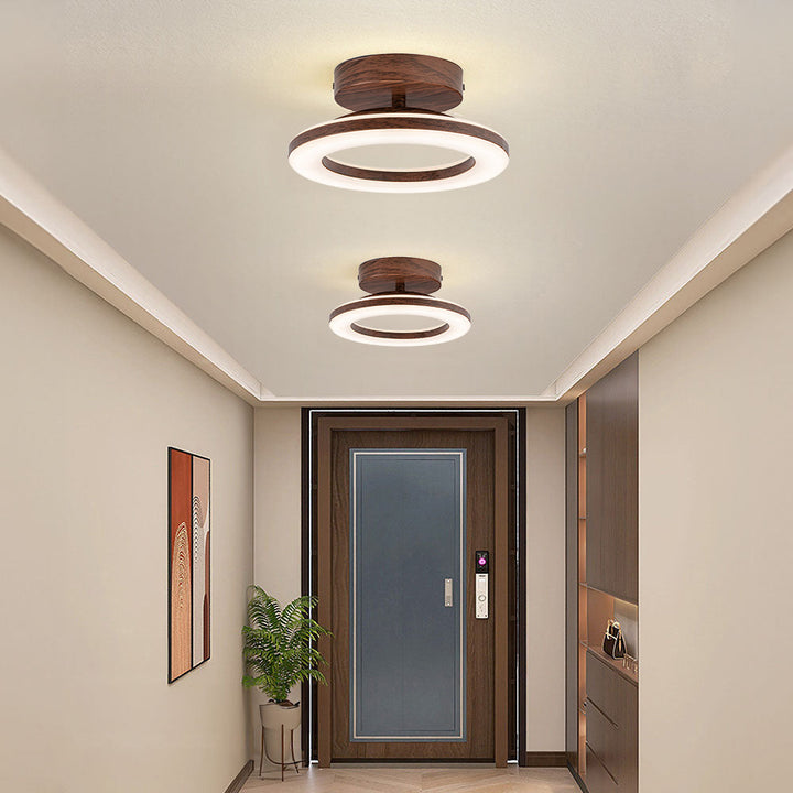 Éclairage de plafond LED circulaire ultra-plat, moderne et économique pour salon ou chambre.